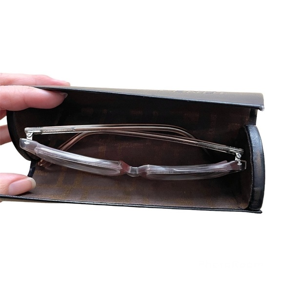 FENDI Black Monogram Eyeglasses / Sunglasses Hard Case - O/S ๐ฎ๐น - Picture 3 of 8